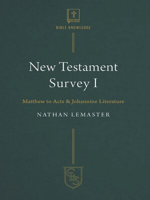 cover image of New Testament Survey I